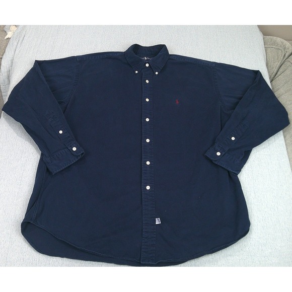 Polo Ralph Lauren Other - Ralph Lauren Polo Shirt Mens Size XL‎ Blue 100% Cotton Button Down